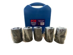 Soquete Longo 1" KIT 5Pçs Ø24a33mm - Comp. 78mm PRO-2433K