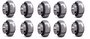 Kit 10 Rolamentos UC 205 FRM Linha Eco 25x52x34,1mm