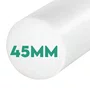 Barra Tarugo Nylon 6.6 45mm 1.9 Metro Redonda Tecnyl