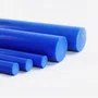 Barra Tarugo UHMW 50mm 1 Metro Redonda Azul Polietileno