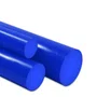 Barra Tarugo UHMW 50mm 1 Metro Redonda Azul Polietileno