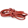 Cordão Borracha Silicone Vermelho  7mm - Em Metro