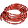 Cordão Borracha Silicone Vermelho  7mm - Em Metro
