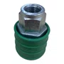 Engate Rapido Femea Verde 1/4X1/4 Rolete Nylon