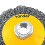 Escova Circular Conica 100Mmx1/2 M14 Ondulada Vonder