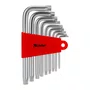 Jogo Chaves TORX Curtas Acetinado T10-T50 9pcs MTX