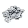 Kit 100 Arruelas Lisas 1/4 ZB
