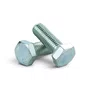 Kit 100 Parafuso Sextavado Zincado 3/16-24X1