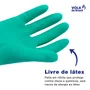 Luva Nitrilica Sem Forro Verde M Volk Ca 16314