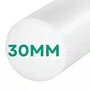 Barra Redonda Tarugo de Poliacetal 30x1000mm