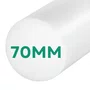Barra Redonda Tarugo de  Poliacetal  70x1000mm