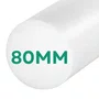 Poliacetal  80x1000mm Barra Redonda