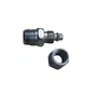 Terminal Rodoar Para Mangueira Pu 8Mm Rosca Macho 1/4 Com Porca Metalfort