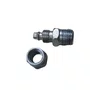 Terminal Rodoar Para Mangueira Pu 8Mm Rosca Macho 1/4 Com Porca Metalfort