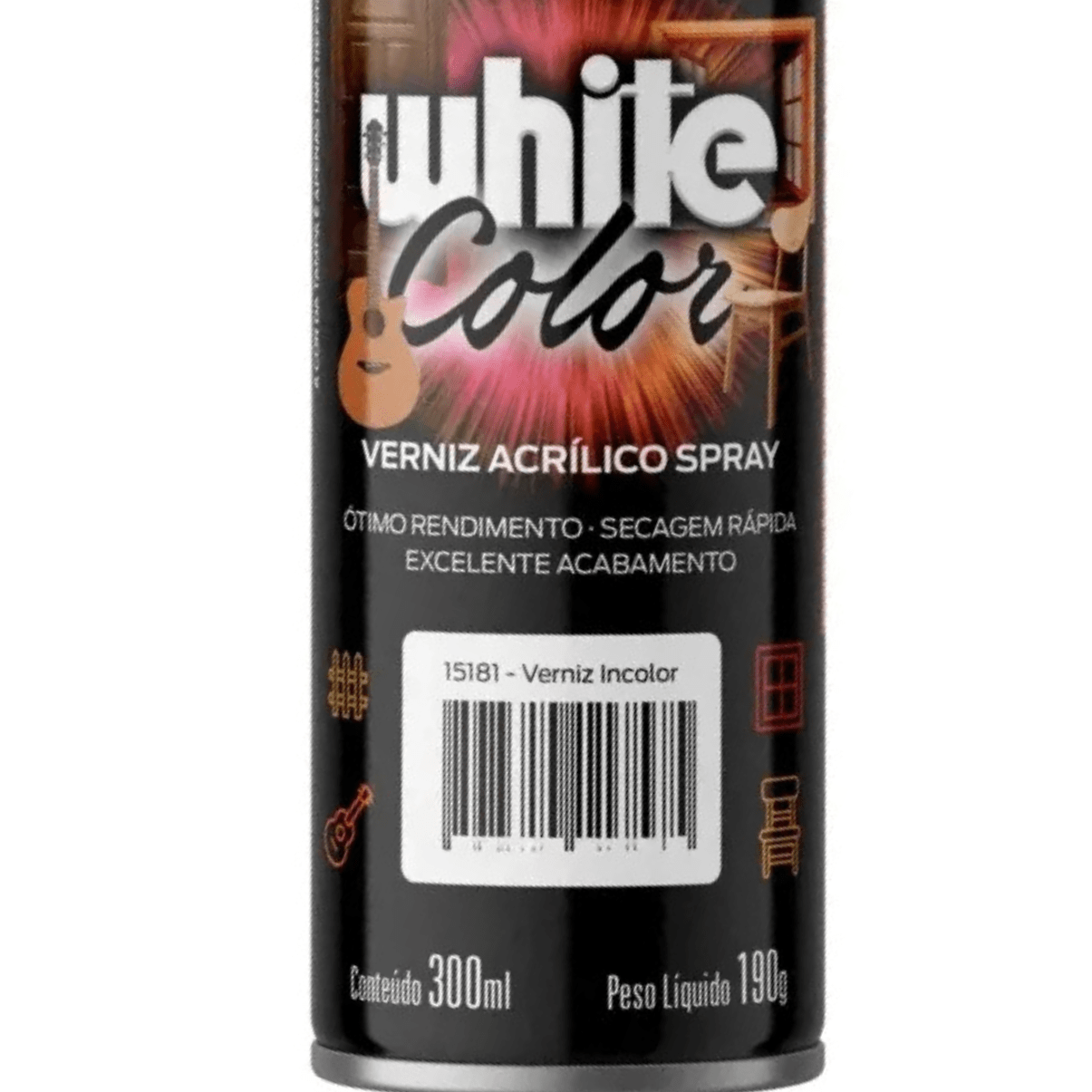 Verniz Acrilico Incolor Spray 300Ml Orbi